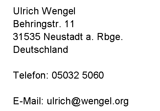 Adresskarte Uli